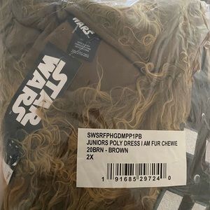 Juniors Chewbacca costume dress. Size 2XL. Never worn, still in the packaging.